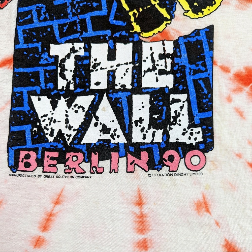 Pink Floyd Berlin Wall Vintage 1990 Roger Waters Single Stitch Concert Shirt XL - Picture 3 of 10